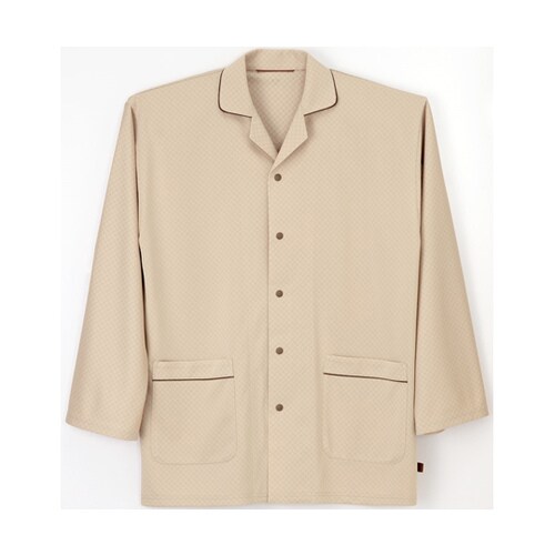 患者衣パジャマ型 ベージュ M MG−1