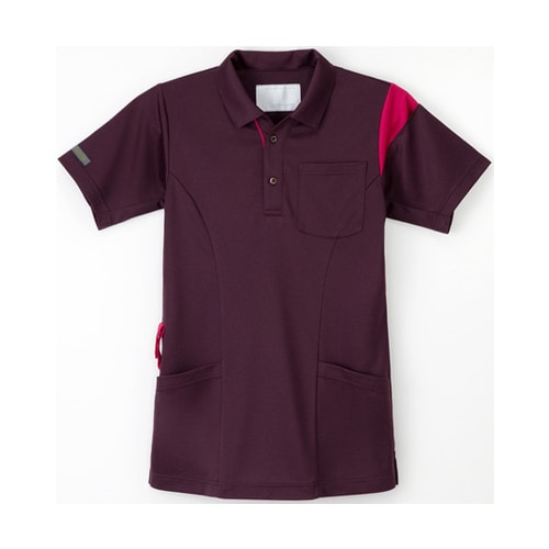 ニットシャツ パープル L JD−313