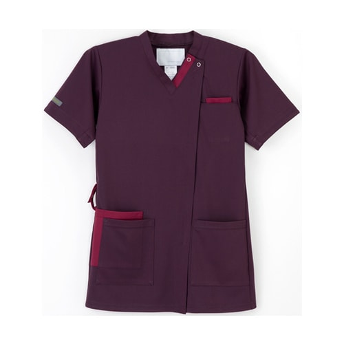 男女兼用スクラブ パープル SS AY−