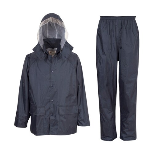 レインタックコート上下メッシュ ネイビー