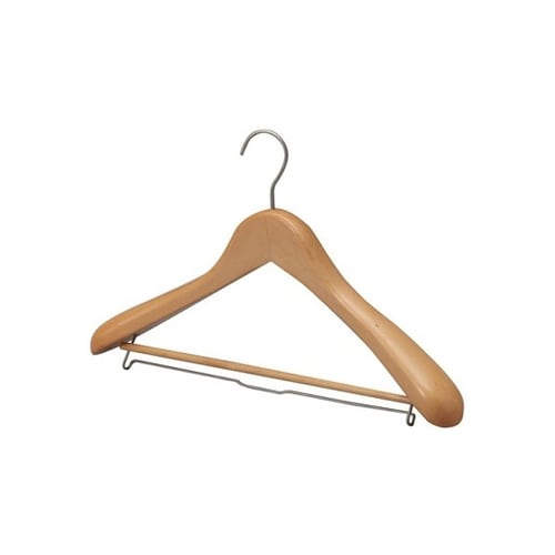 木製プレミアムハンガー 木目天然色(ピン