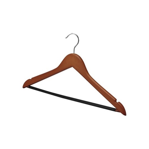 木製スマートハンガー マットブラウン(ピ