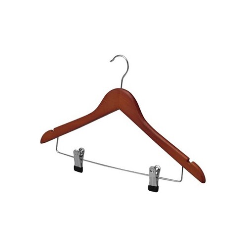 木製スマートハンガー マットブラウン(ピ