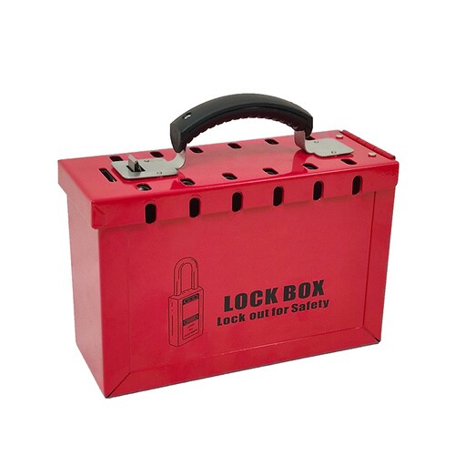 グループロックアウト用ボックス 赤 J2