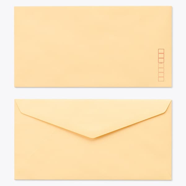 洋長3封筒 ダイヤ ECオレンジ 〒 500枚