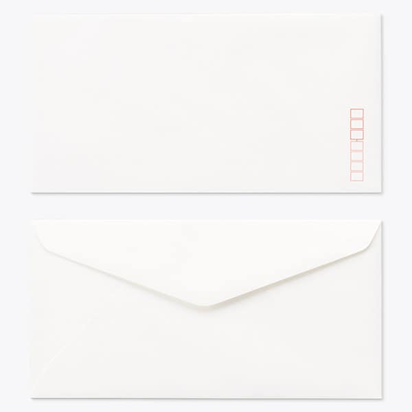 洋長3封筒 ダイヤ ECホワイト 〒 500枚