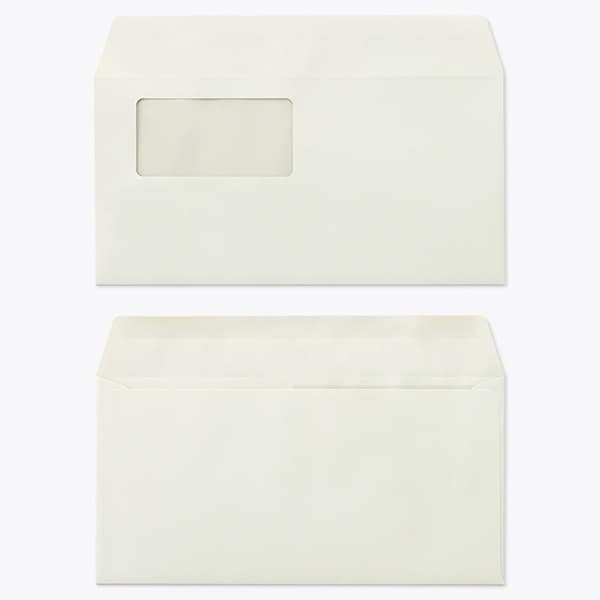 洋長3封筒 窓 A ECグレー100 1000枚
