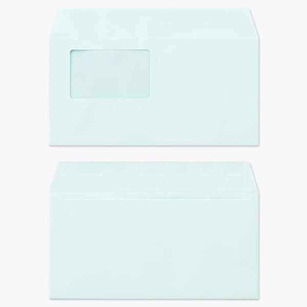 洋長3封筒 窓 B ECブルー100 1000枚