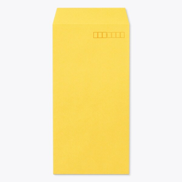 長3封筒 スミ貼 Kイエロー85 枠入 1000枚