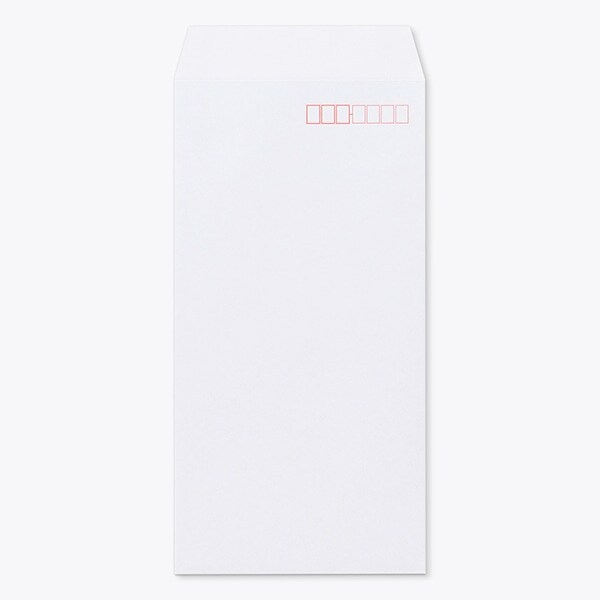 長3封筒 スミ貼 地紋 竹ホワイト 〒 1000枚