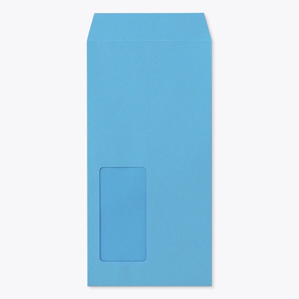 長3封筒 窓 A Kブルー85 テープ 1000枚