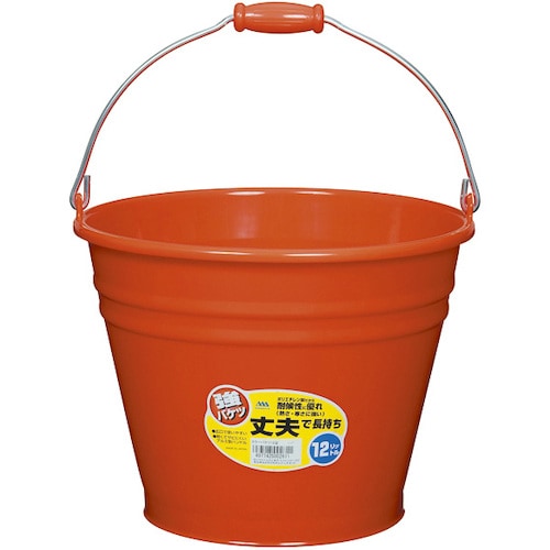 ヒマラヤ化学 カラーバケツ 6015 12型 レッ
