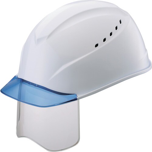 タニザワ エアライトS搭載ヘルメット(ブルー透明ひ