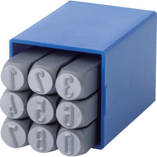 グラブレム 数字刻印セット 丸面スタンダード 0−