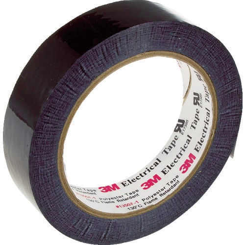 3M ポリエステル電気絶縁テープ 1350黒 25