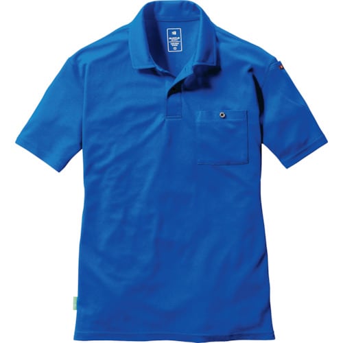 バ−トル 半袖ポロシャツ167−47−Lサーフブル