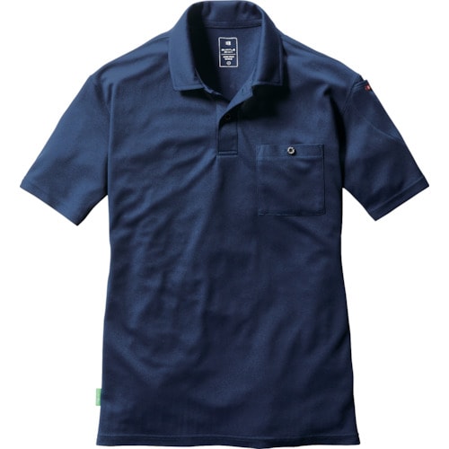 バ−トル 半袖ポロシャツ167−3−Lネイビー