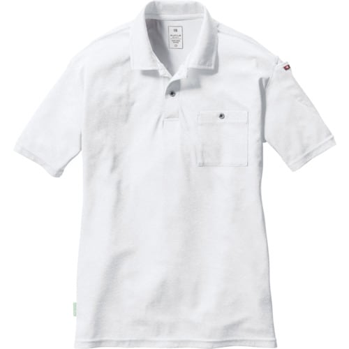 バ−トル 半袖ポロシャツ167−29−Lホワイト