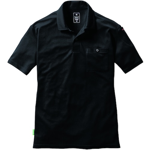 バ−トル 半袖ポロシャツ167−35−XLブラック