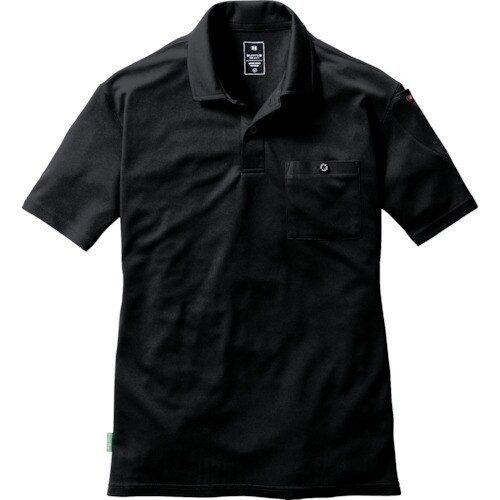 バ−トル 半袖ポロシャツ167−35−Lブラック