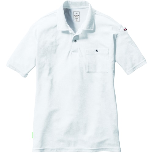 バ−トル 半袖ポロシャツ167−29−XLホワイト