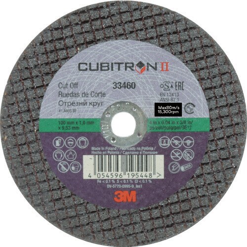 3M キュービトロン2 切断砥石 33460 外径