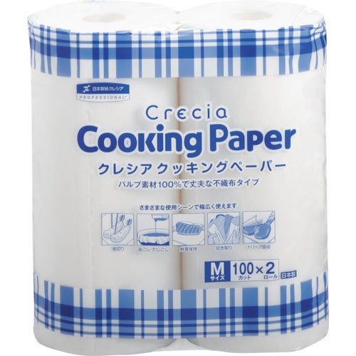 クレシア クッキングペーパー M 100カット 2