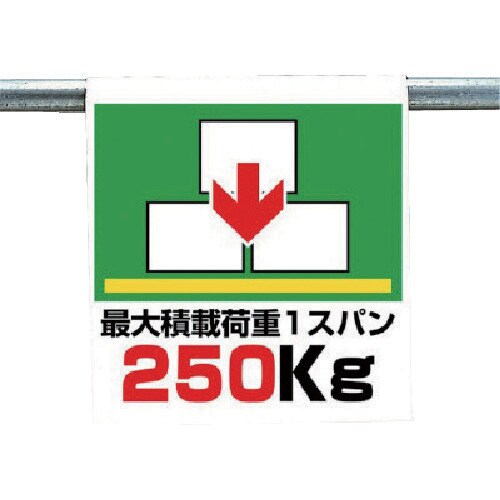 ユニット ワンタッチ取付標識 最大積載荷重