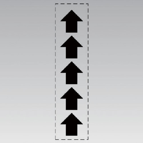 ユニット カッティング矢印黒(配管識別シート用)