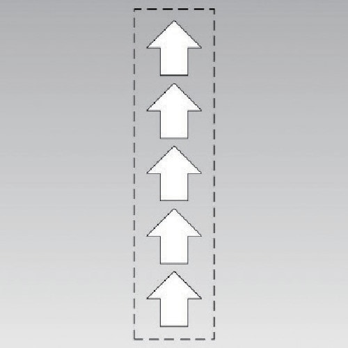 ユニット カッティング矢印白(配管識別シート用)