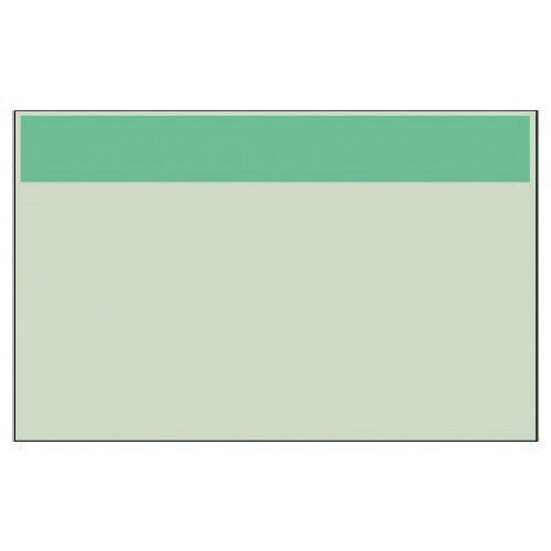 ユニット 配管識別シート うすい緑 帯のみ(小)・