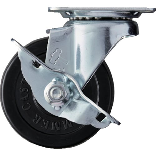 ハンマー 旋回式ゴム車輪(ローラーベアリング)75