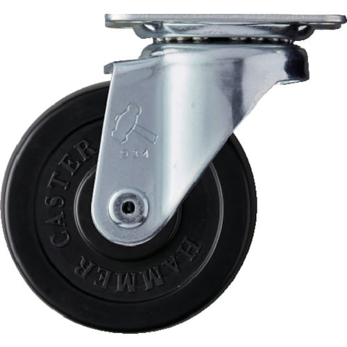 ハンマー 旋回式ゴム車輪(ローラーベアリング)75