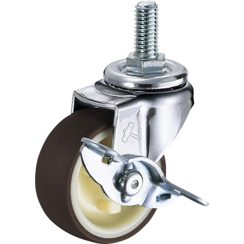 ハンマー ねじ込み旋回式ウレタン車輪(ナイロンホイ