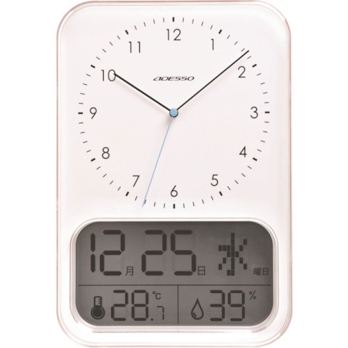 ADESSO アナデジ電波ウォ―ルクロック