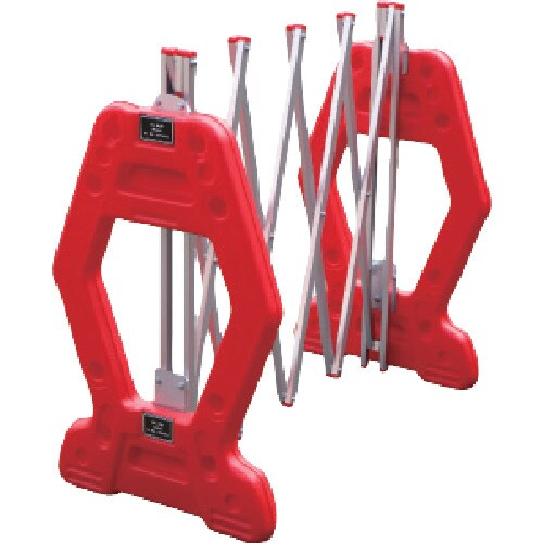 ANZEN 現場用簡易アルミゲート AZゲート赤(