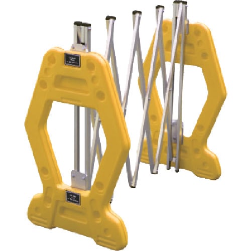 ANZEN 現場用簡易アルミゲート AZゲート黄(