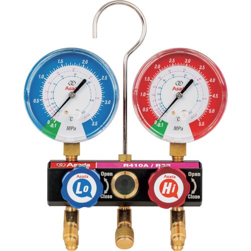 アサダ ボールバルブ式マニホールドADキット R4