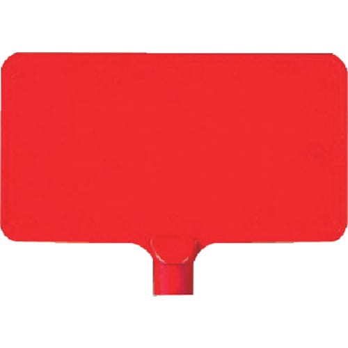 ユニット カラーサインボード横型 赤無地 ABS樹