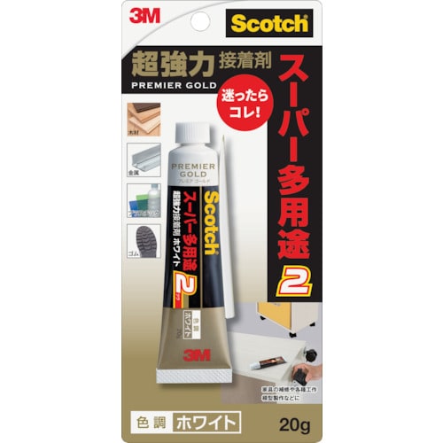 3M スコッチ 超強力接着剤 プレミアゴールド ス