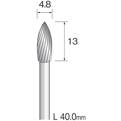 ミニモ 超硬カッター スパイラルカット Φ4.8