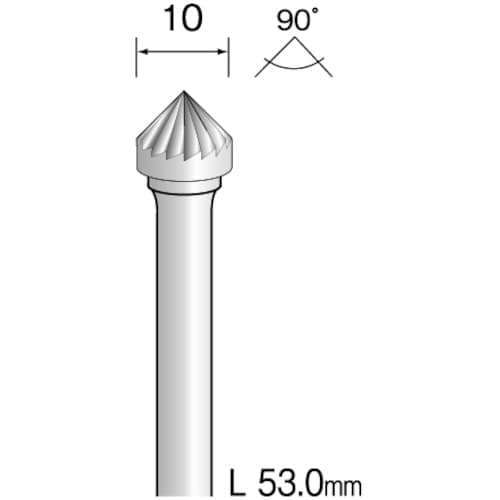 ミニモ 超硬カッター ストレートカット Φ10
