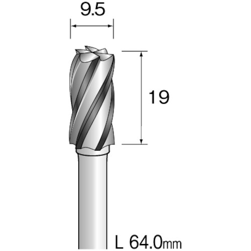 ミニモ 超硬カッター アルミカット Φ9.5