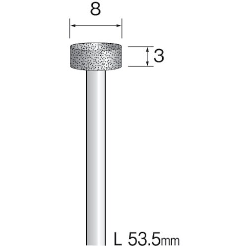 ミニモ 電着ダイヤモンドバー#120 Φ8