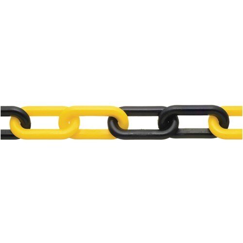 ニッサチェイン プラカラー 8X30m 黄/黒