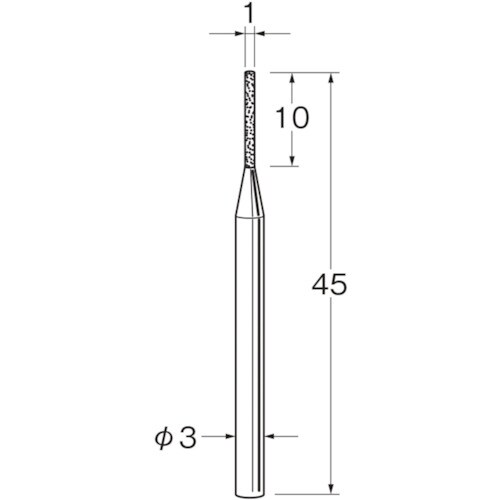 リューター 軸付電着ダイヤモンド砥石D3110