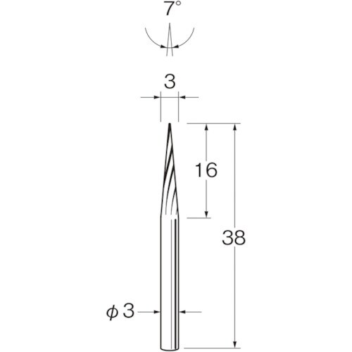 リューター 超硬カッターK3513