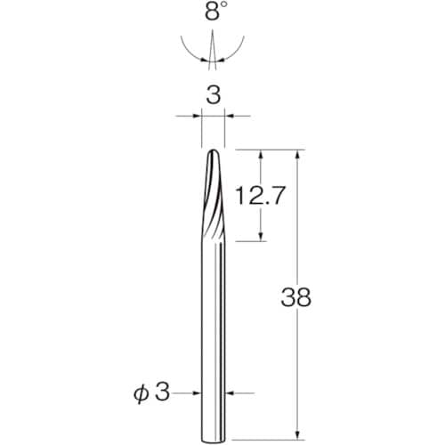 リューター 超硬カッターK3613