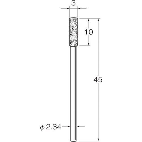 リューター 軸付電着ダイヤモンド砥石D1130