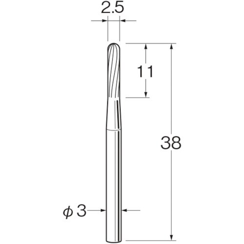 リューター 超硬カッターK3212